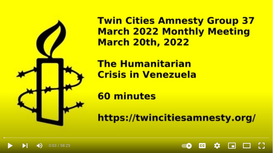 The Venezuelan Humanitarian Crisis